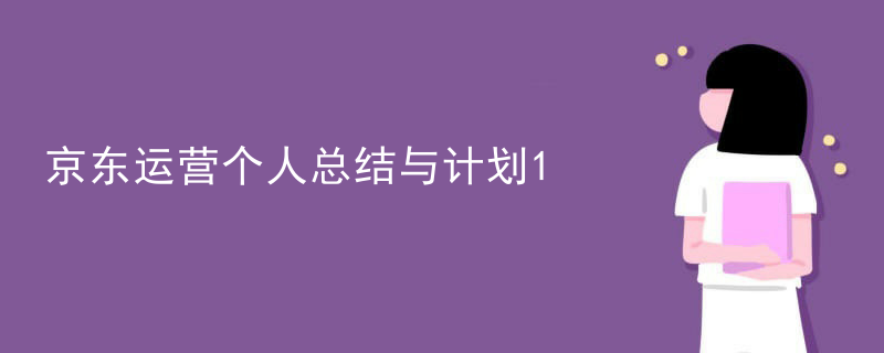 京东运营个人总结与计划
