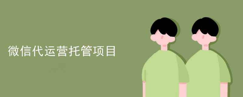 微信代运营托管项目