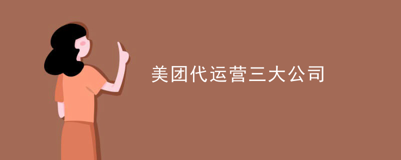 美团代运营三大公司