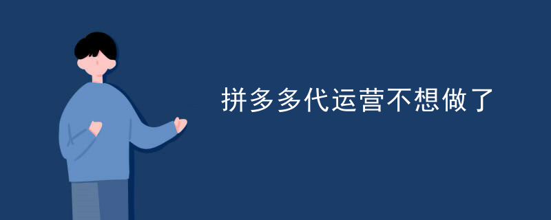 专业拼多多代运营平台