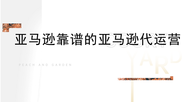 亚马逊靠谱的亚马逊代运营